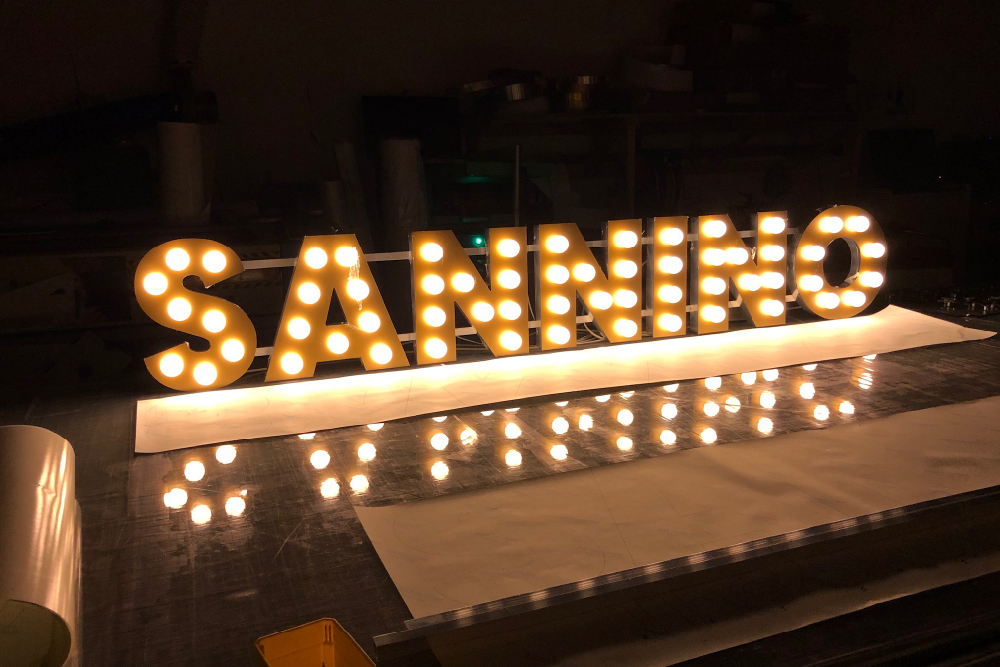 Signs Glasgow Sannino 3d Light Letters Light Box Signs Glasgow Edinburgh Signs